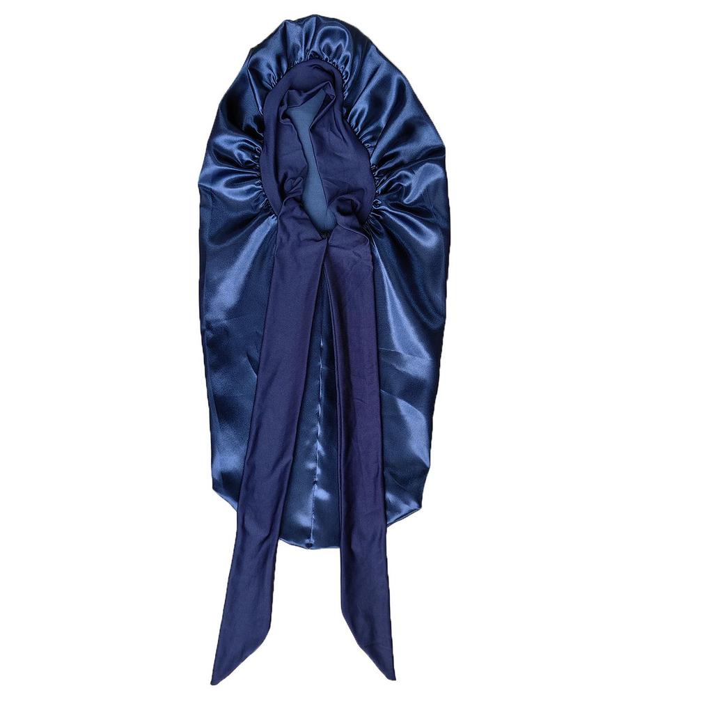 Çok Renkli Ayarlanabilir Saten Papyon Uzun Saç Koruyucu Bone