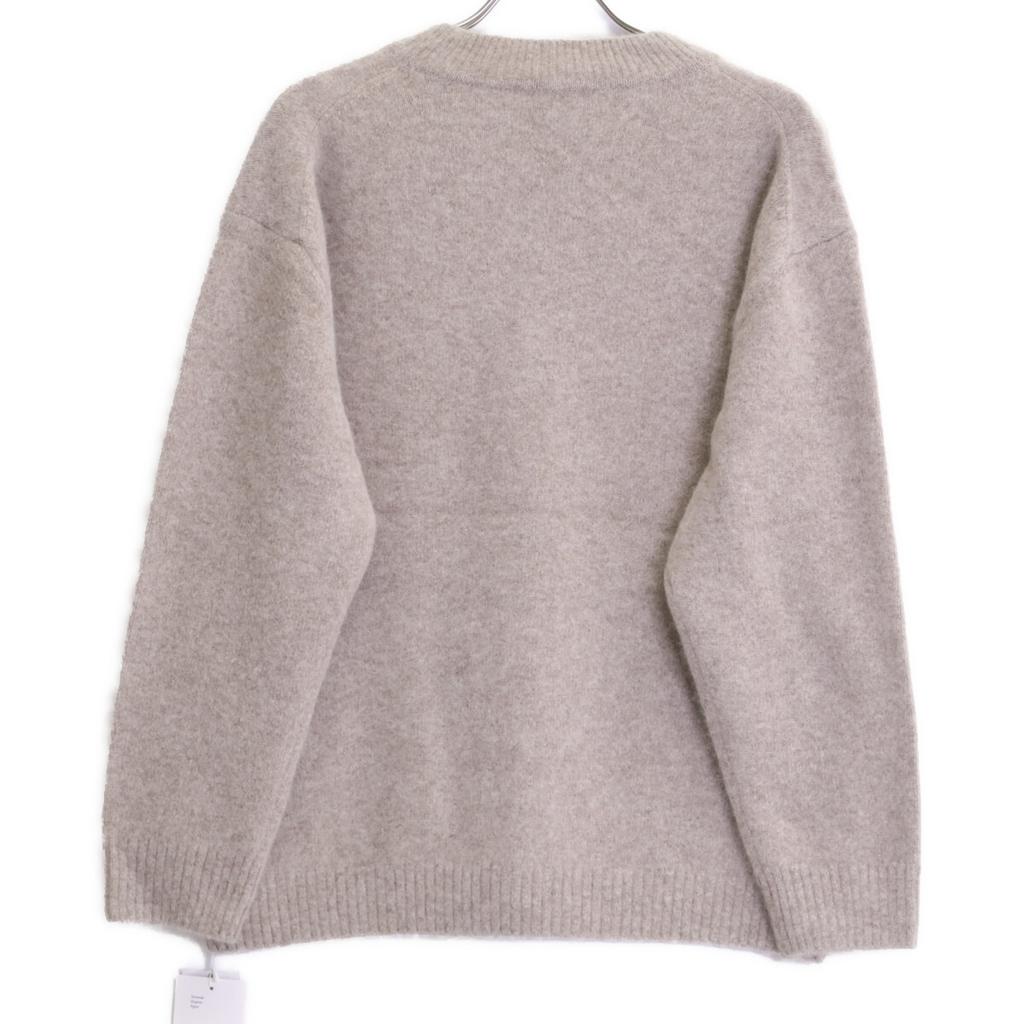 Si:m Beige Yamagataknit Fox Wool Knit Tops 38 beigeUsed