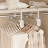 1PCS Pull-out Trouser Hangers,Telescopic Wardrobe Pant Organizer for Save Closet Space,Stainless Steel Adjustable Closet Rod