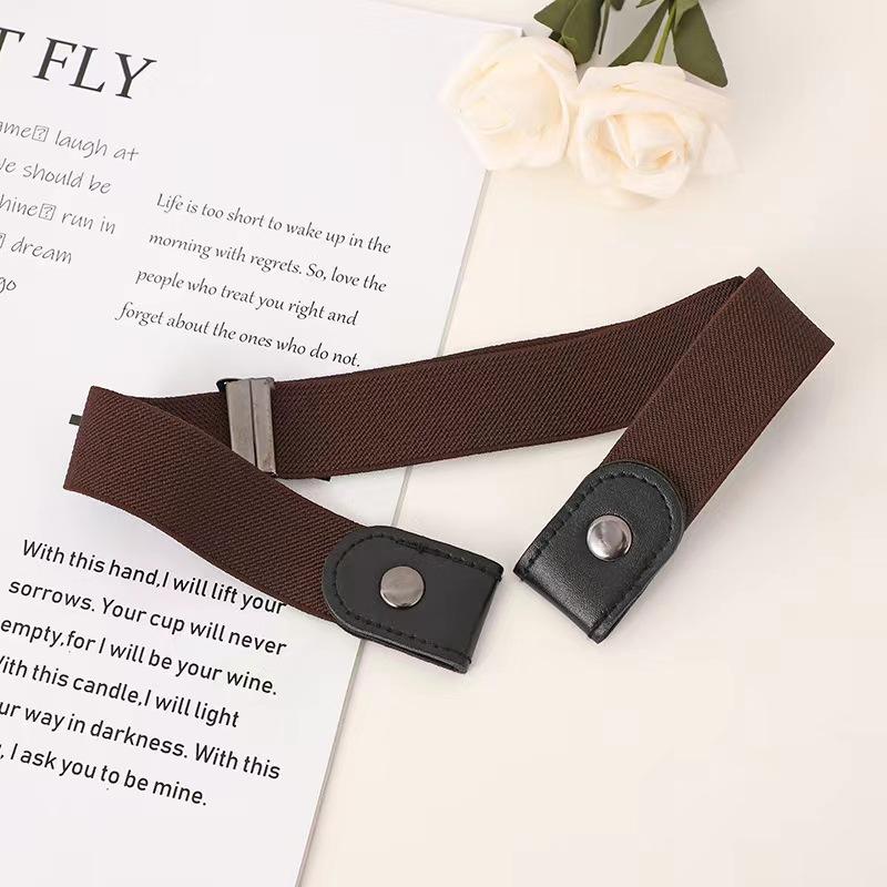 

Women s Punch-free Decorative Style Lazy Belt Versatile Jeans Invisible Elastic Without Marks and Elastic Student Belt 60-100cm