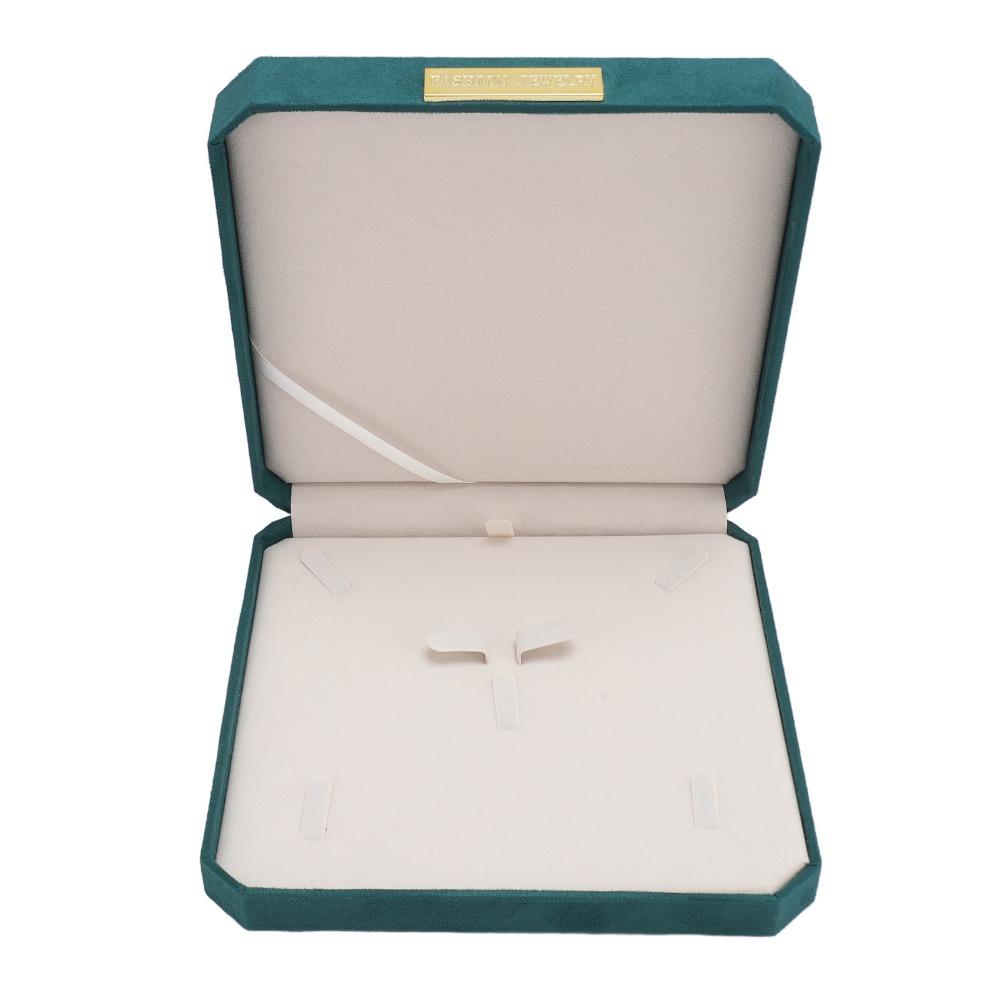 Large Capacity Jewelry Set Box Suede Like Material Suede Like Jewelry Box Display Use