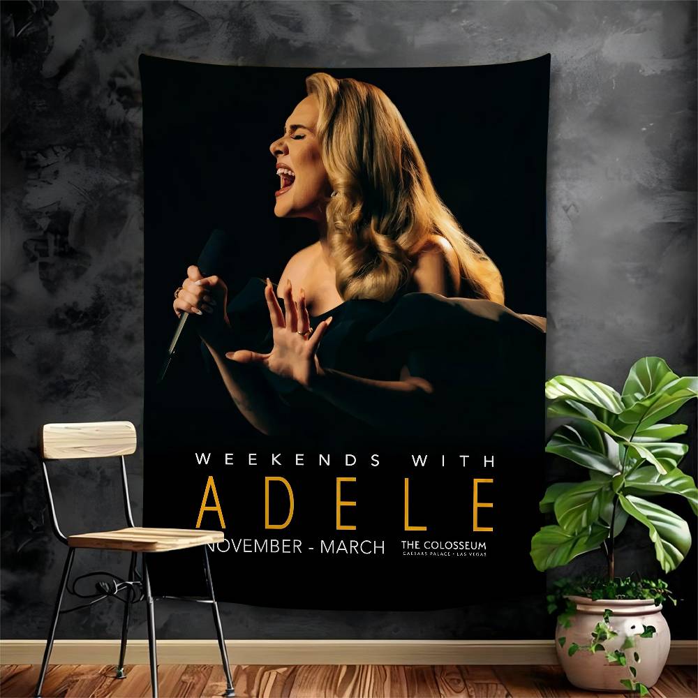

Singer AAdele Cartoon Tapestry Art Science Fiction Room Home Decor Art Home Decor 74x94cm(29x37in)