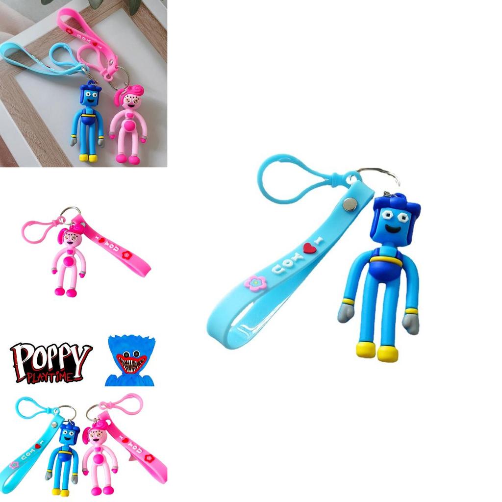 Poppy Playtime Three-dimensional Couple Keychain Stylish And Durable Silicone Pendant