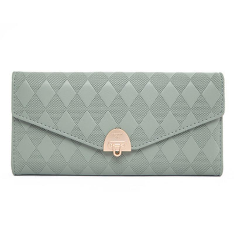 Long Wallet Women's Zipper Buckle Multiple Card Slots Women's Large Capacity Folding Handbag