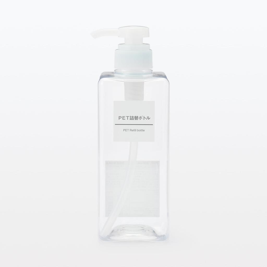 MUJI PET Refill OHB13A1A Bottle, Clear, 600ml,