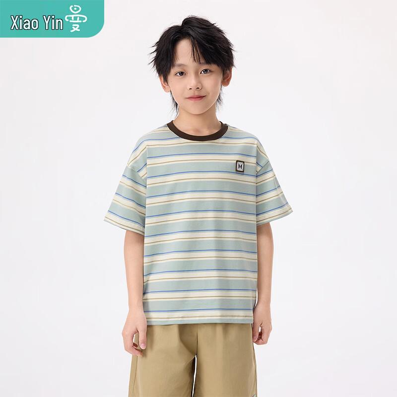 Boys  Color-Block Striped Short Sleeve T-Shirt 120