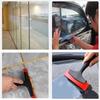 1pcs Tile Gap Cleaning Scraper, Shovel Grout for Tiling Car Film Glass Snow Ice Trowel Remover Rubber Squeegee