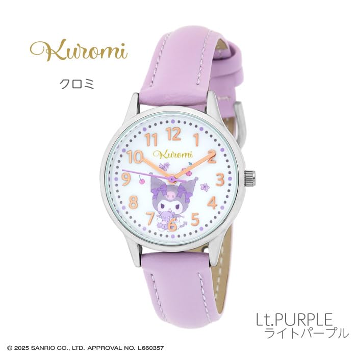 Sun Flame Sanrio Fashion Kuromi Watch CR2C0005 Purple Co., Ltd. J-Axis Women's