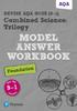 The Pearson REVISE AQA GCSE Combined Science Trilogy Foundation Model Answers Workbook - 2023 and 2024 Exams Book