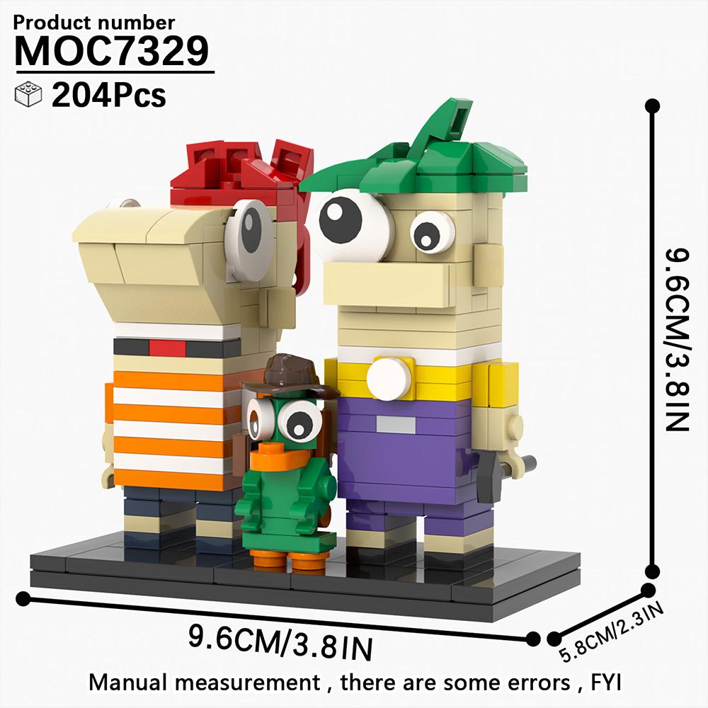 MOOXI Various Cartoon Movie SpongeBobed Stitched BrickHeadzed MOC Brick Model Kit DIY Children Toy Building Block Set Adult Gift