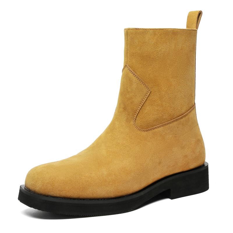 Fashion Leather Ankle Boots For Man Genuine Leather Big Size Boots High Quality Designer Casual Formal Outdoor Boots Fashion Business