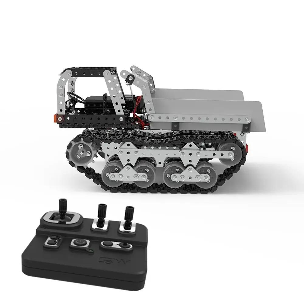 Mattoncini Metallici Assemblaggio Camion Rc 10ch Cingolato Ribaltabile Camion Radiocomandati Viti Dadi Modello Metallico 3d Per Ragazzi