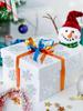 1 roll of 500 stickers, snowflake gift decoration label, roll pack of snowflake stickers, waterproof laser holiday decoration.