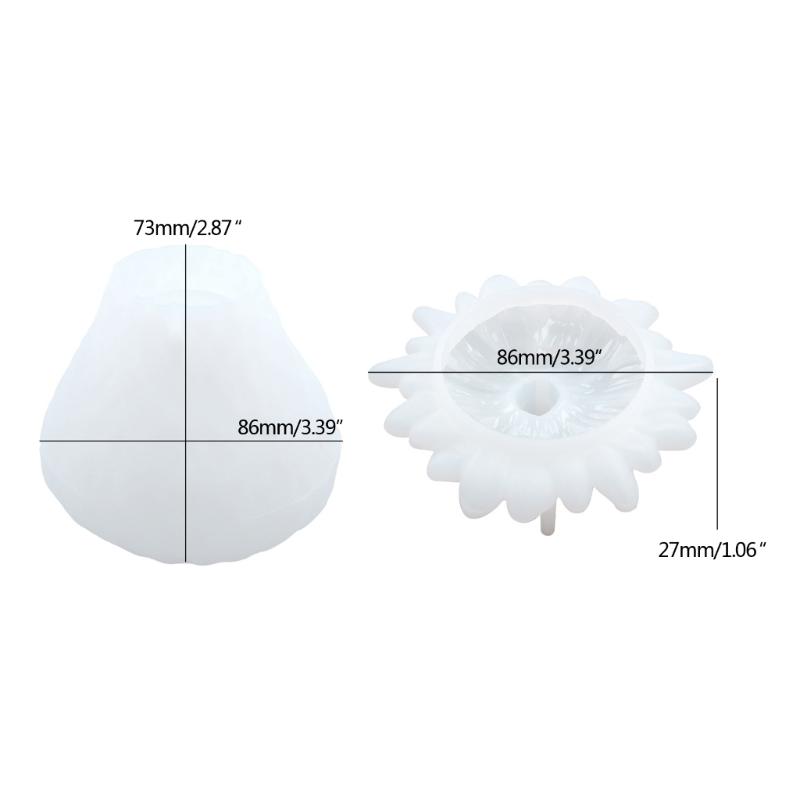 Vintage Jar Resin Mold with Lid Strawbery Silicone Storage Box Mold for Epoxy Casting -Jewelry Trinket-Container Mold