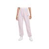 Nike Solid Color Logo Print Elastic Waistband Tapered Knit Sports Pants Women bottoms Pink BV4090-511