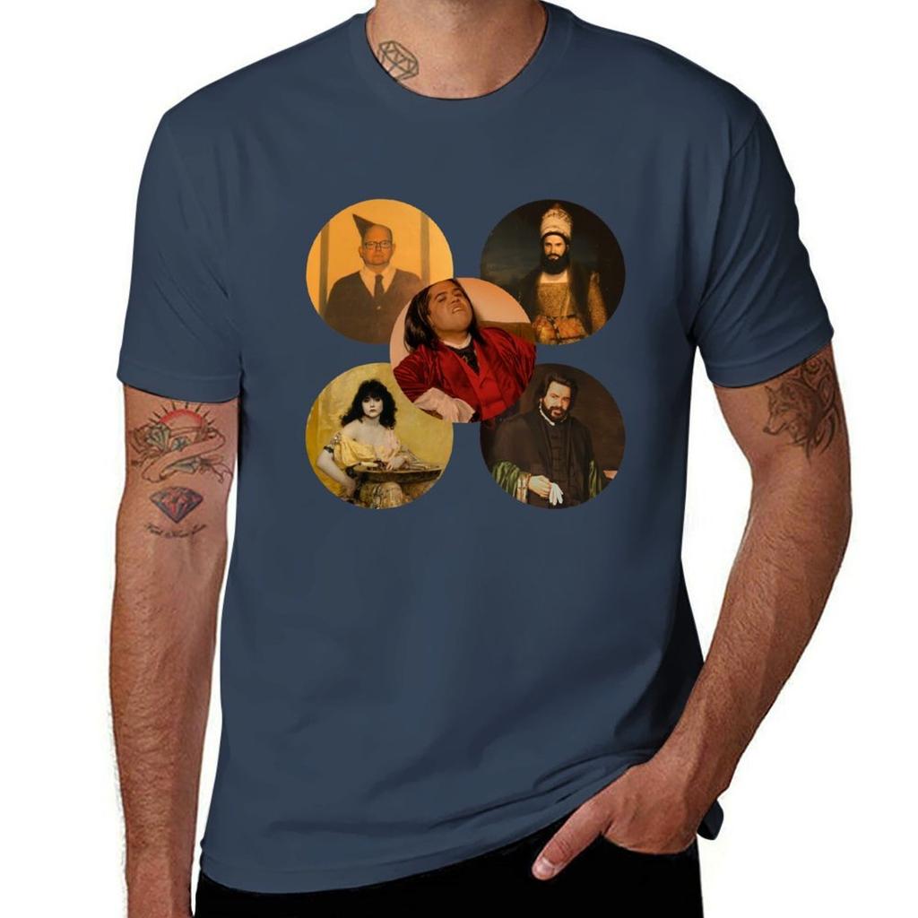 Wwdits Nadja Nandor Lazlo Colin Robinson Guillermo T-Shirt All Match Print Kurzarm Top