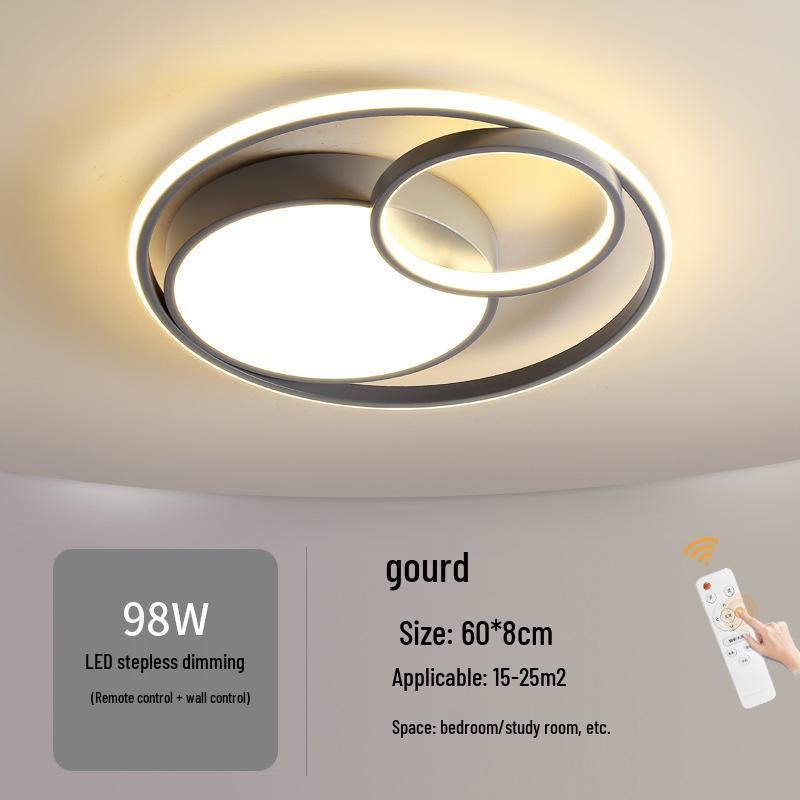Nordic Modern LED Ceiling Light - Minimalist Black & White Design for Bedroom, Study, or Romantic Settings