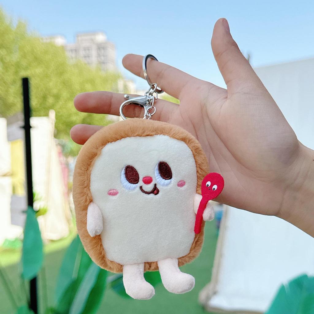 Cute Plush Hamburger, Hot Dog, Chicken Leg & Fries Doll - Schoolbag Decoration & Claw Machine Toy.