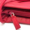 Prada B8725 Logo Tote Bag, Shoulder Bag, Triangle Plate Hand Bag Nylon Red