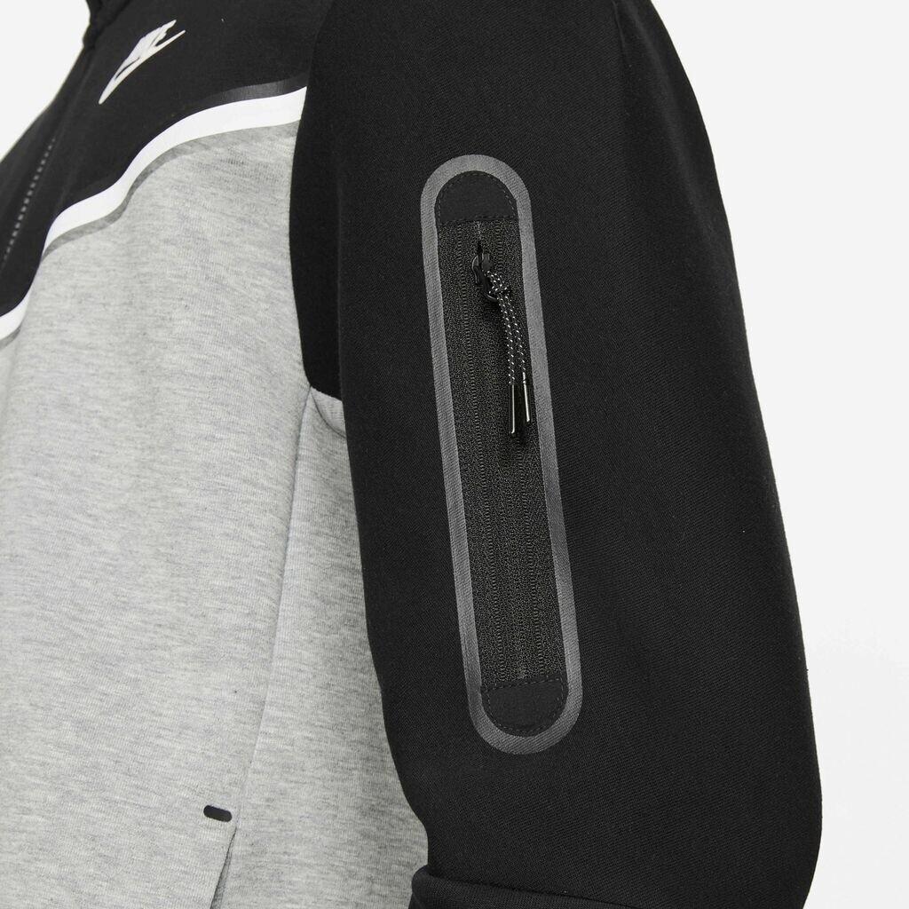 Jacke Nike Tech Fleece Windrunner mit durchgehendem Reißverschluss (CU4489) schwarz/dunkelgrau Heidekraut/weiß