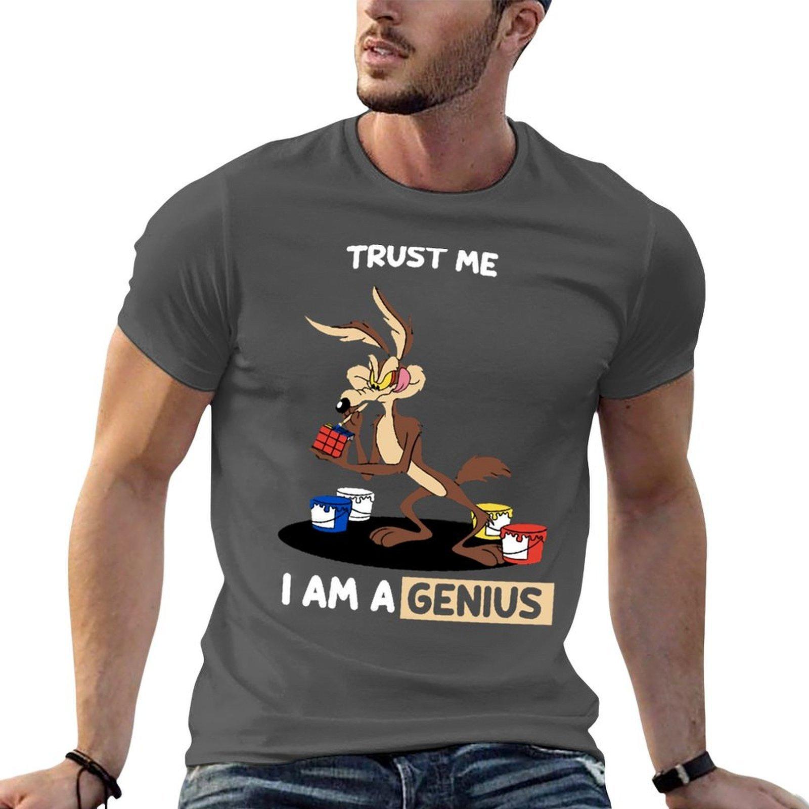 

Trust Me I Am A Genius T-Shirt man graphic t shirt t shirts for man cotton soft T-Shirt 4XL