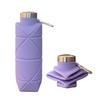 Bottiglia d'acqua pieghevole riutilizzabile in silicone senza BPA, tazza d'acqua pieghevole per viaggi, bottiglia d'acqua per fitness, stile campeggio, escursionismo spo