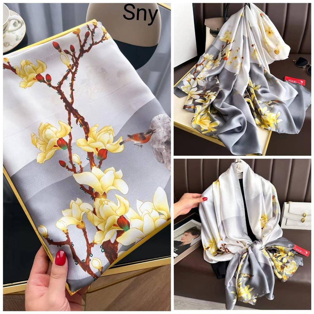New Style of Beautiful Brocade Scarf for Women's Spring and Autumn Style Fashionable Korean Style with Versatile Style Hangzhou Silk Scarf Shawl