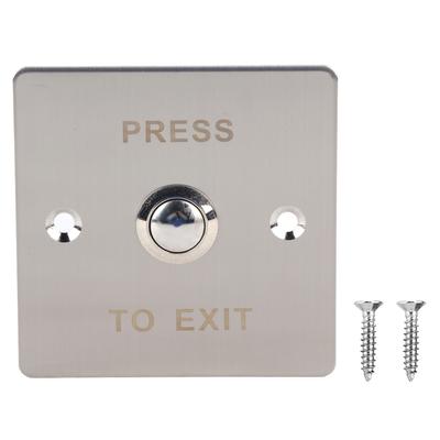 Edelstahl Türschalter Tür Ausgangszugang Druckknopf Auslöseknopf für Zugangskontrollschloss