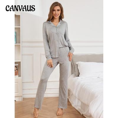 Pajamas Women's Fall and Winter Modal Long-sleeved Shirt Long Pants Homewear Suit