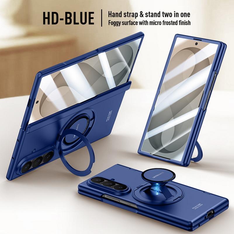 Magnetic Rebound Handheld Rotating Stand Phone Case for Samsung Z Fold 8 Ultra Galaxy Z Fold8 Glass Screen Hinge Protect Cover