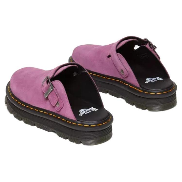 Dr. Martens Zebzag Suede Slingback Platform Mule Muted Purple Unisex 31737765
