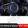 Car Steering Wheel Panel Cover Trim For Mazda 6 Atenza      2024 Matte Interior Mouldings Accessories