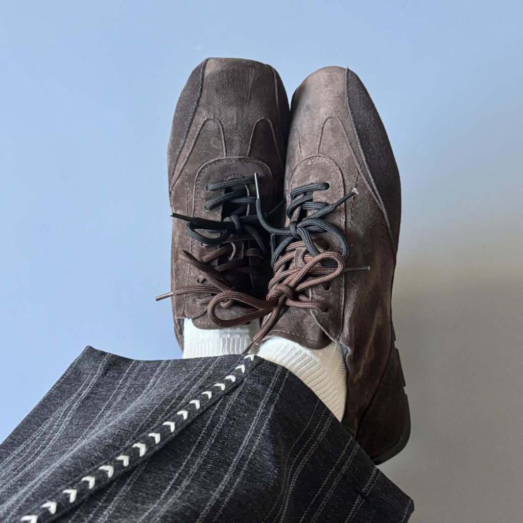 Hiking Lace-Up Super Soft Simple Casual Shoes Shoes Commuting Trendy Thin Sole Classic Comfortable Moral Training Shoes Men
