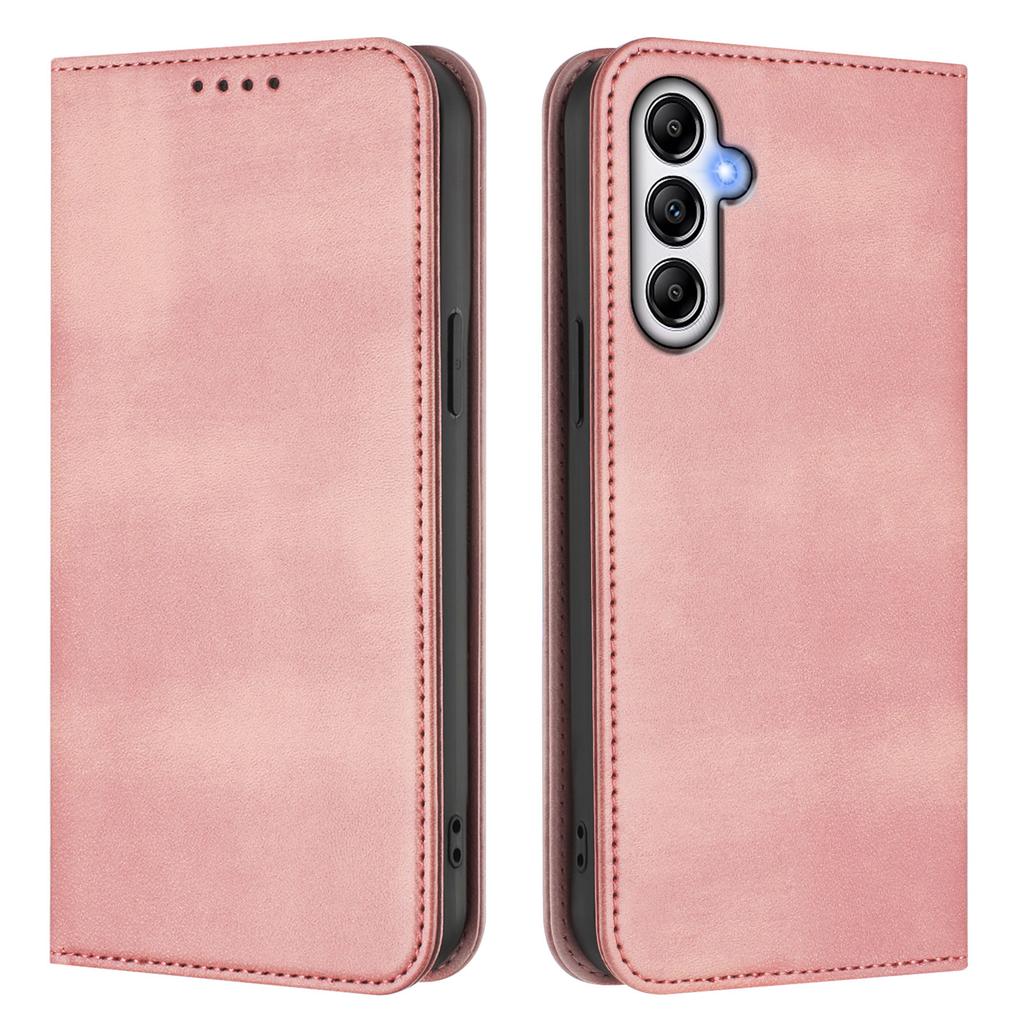 For Samsung Galaxy A25 5G (Global) (161.0 X 76.5 X 8.3mm) Wallet Cases Retro Texture RFID Blocking Leather Phone Cover