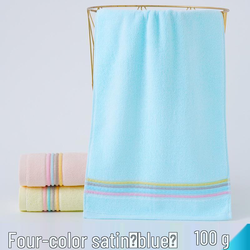 Thick Absorbent Pure Cotton Face Towel with Embroidered Logo for Adults