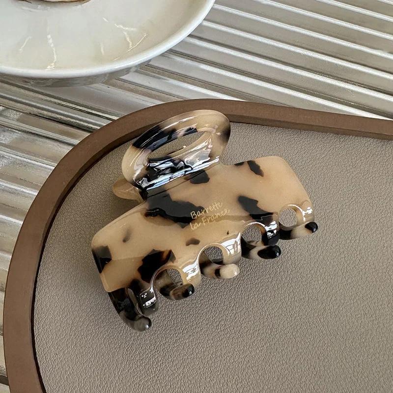 New Fashion Korean Acetate Hair Crabs Red Hair Clips Girls Women Tie Up Hairs Shark Hair Clip Accessories Ponytail Hairs Clip