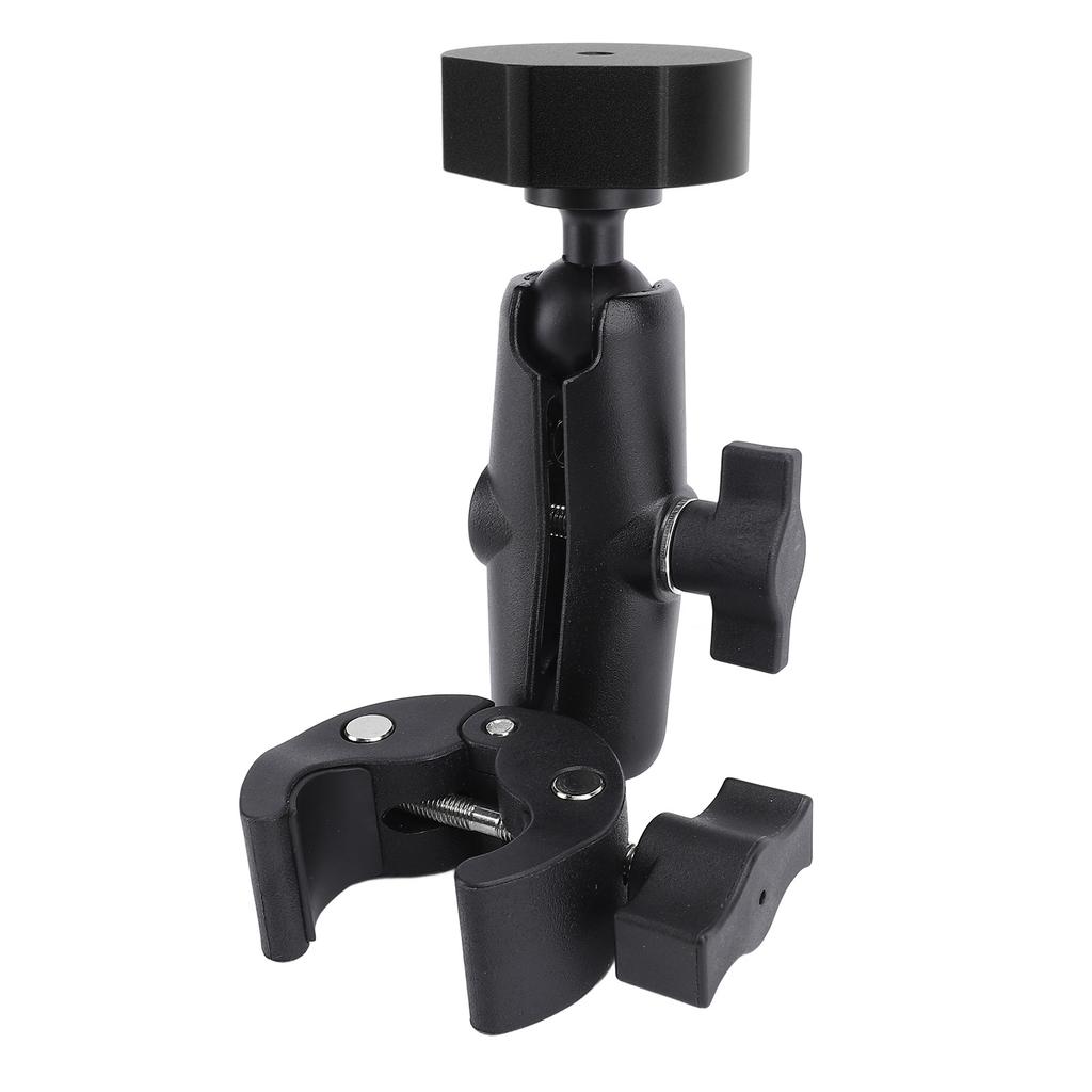 Rv Ladder Mount for Mini ABS Aluminum Alloy Multifunction Adjustable Clamp Mount for Pole RV Trailer Yacht Black