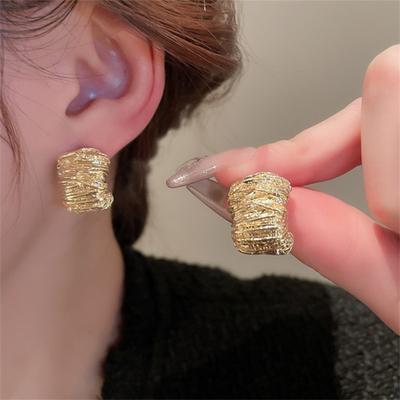 Mode Koreanische Metall geometrische Ohrringe für Frauen Mädchen Geschenk Schmuck Großhandel