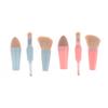 1 Set Multitasker 4-in-1 Make-up Pinsel Tragbar Reise Gesicht Highlight Lidschatten Puder Rouge Pinsel Abnehmbare Beauty-Tools