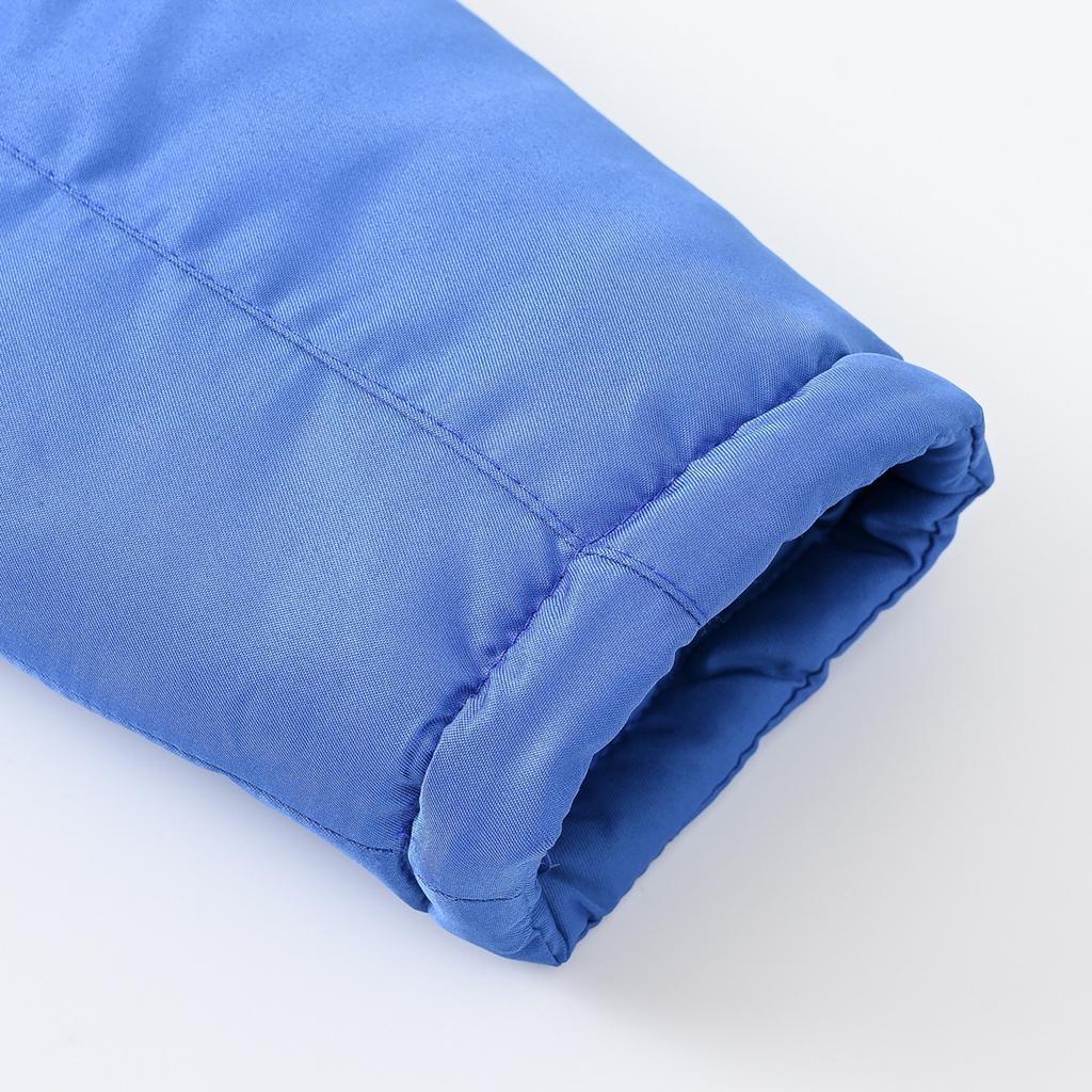 Kids' Detachable Hood Coat - Solid Color Trim Jacket