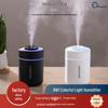 USB Mini Humidifier with 25 Models: Large Mist Output & Colorful Atmosphere Light
