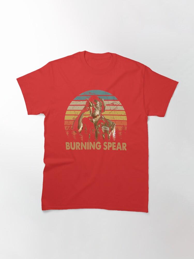 Burning Spear Vintage Burning Arts Spear Musicista Maglietta Classica