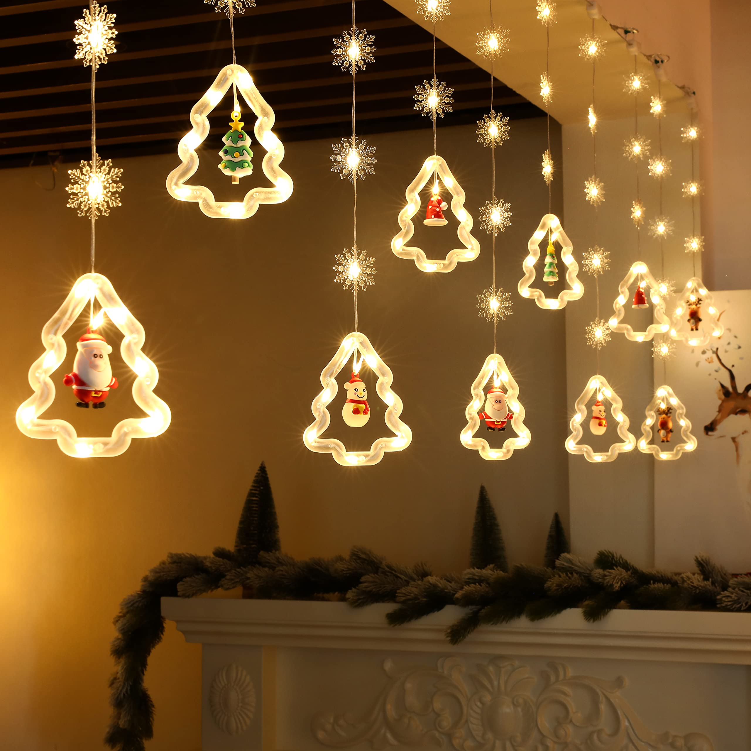 

EGGEIL Christmas Ornaments, Christmas Tree Lights, USB Powered, 3M, 8 Lighting Modes, Waterproof LED, for Indoor and Outdoor Use