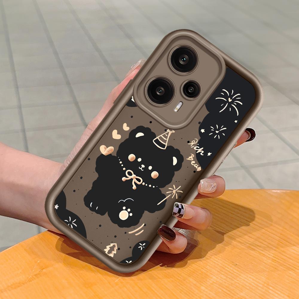 Mäkký silikónový štvorcový rebrík so vzorom tlače Púzdro telefónu s úplným krytom na fotoaparát Gumené puzdro odolné voči nárazom pre Xiaomi Redmi