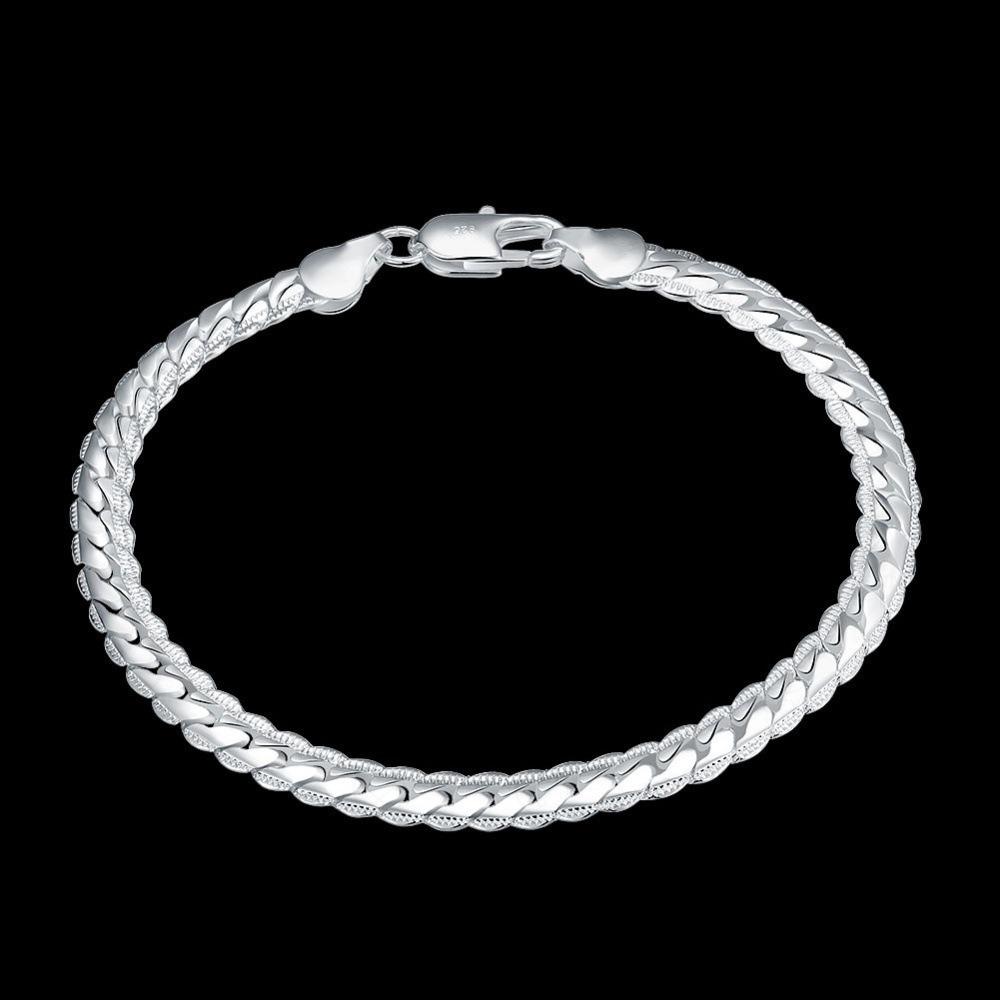 

5M Side Hand Chain DIY Copper Silver Bracelet Trendy Jewelry for Unisex Gift