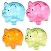 Pig Shape Money Box Transparent Money Saving Box Gift Storage Bottl  for Children