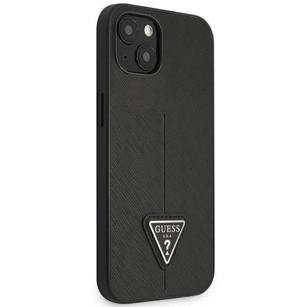 Guess Guhcp14Mpsatlk Iphone 14 Plus / 15 Plus 6.7 Czarny/Black Hardcase Saffianotriangle Logo