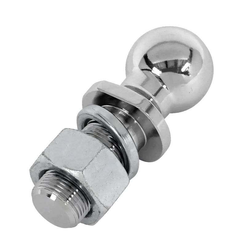 [Value Pack]Chrome Hitch Mount Tow Ball 50mm Dia Capacity Coupling Trailer Parts RV Accessories