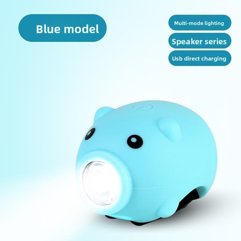 Pig Cycling Children Light Led Rechargeable Torch For Night Riding Outdoors And
