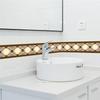 3D-Tapetenbordüren, PVC, selbstklebende, wasserdichte Wandaufkleber, für Wohnzimmer, Badezimmer, Trittlinie, Taille, 3D-Heimdekor-Bordüre